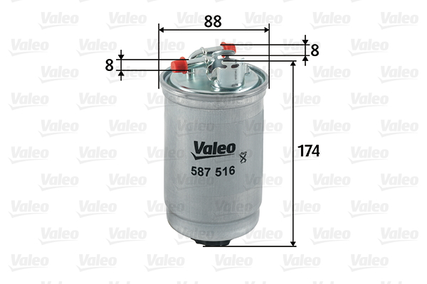 Brandstoffilter Valeo 587516