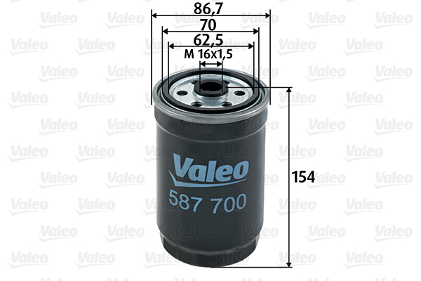 Brandstoffilter Valeo 587700