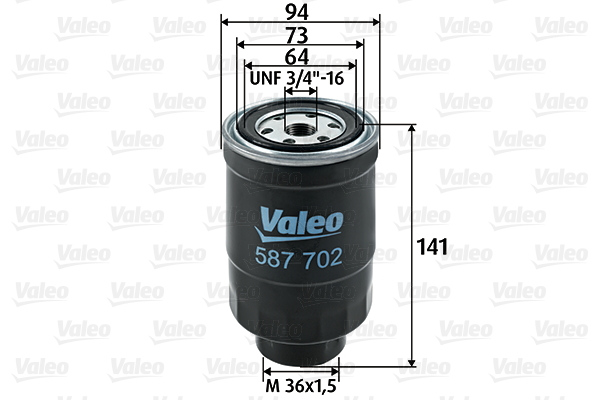 Brandstoffilter Valeo 587702