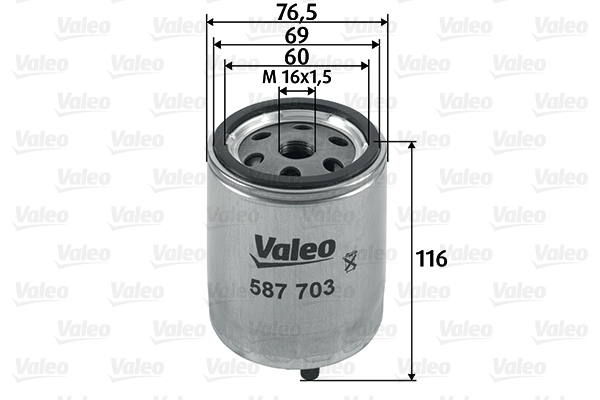 Brandstoffilter Valeo 587703