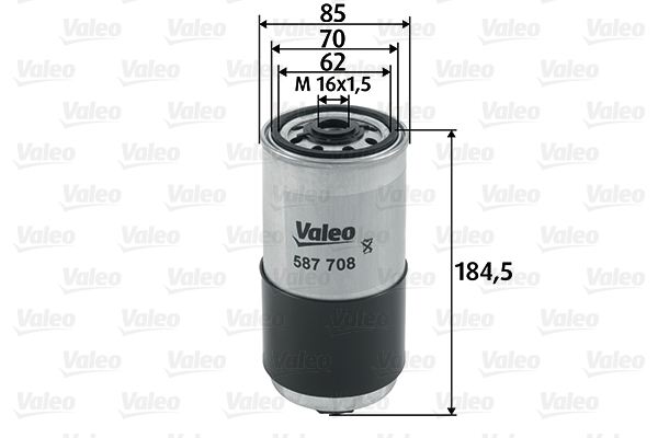 Brandstoffilter Valeo 587708