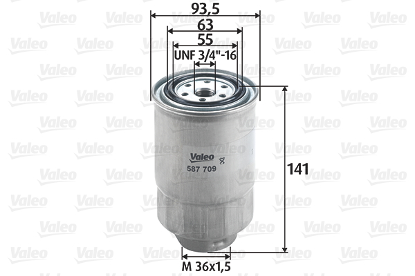 Brandstoffilter Valeo 587709