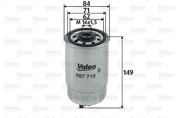 Brandstoffilter Valeo 587715