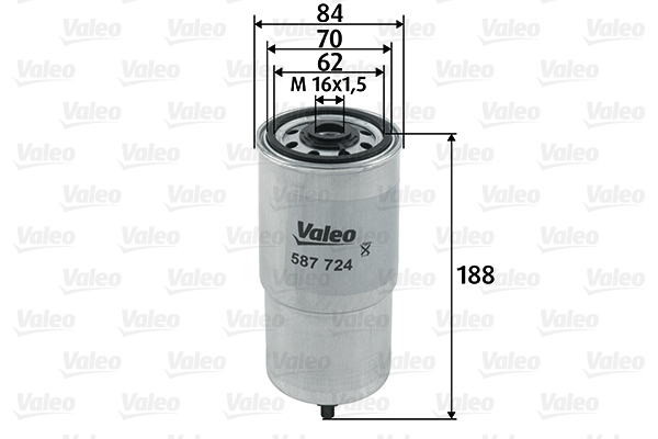 Brandstoffilter Valeo 587724