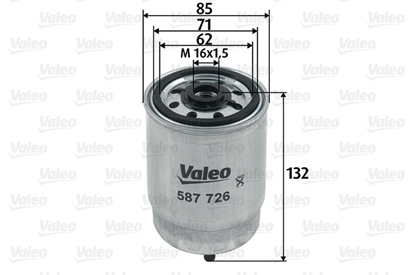 Brandstoffilter Valeo 587726