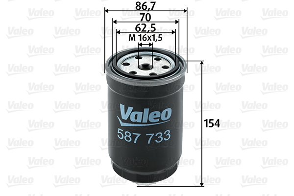 Brandstoffilter Valeo 587733