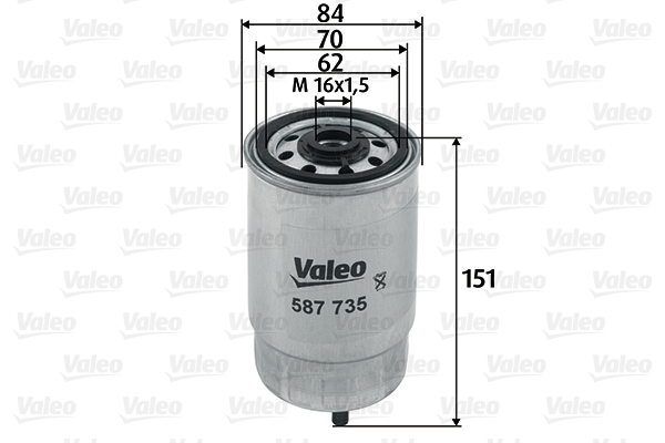 Brandstoffilter Valeo 587735