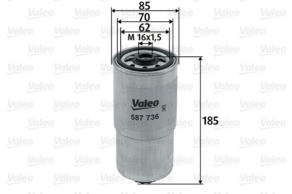 Brandstoffilter Valeo 587736