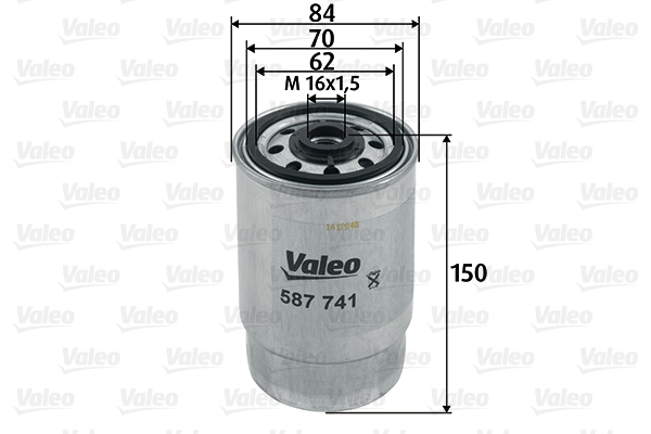 Brandstoffilter Valeo 587741