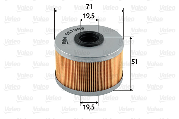 Brandstoffilter Valeo 587906