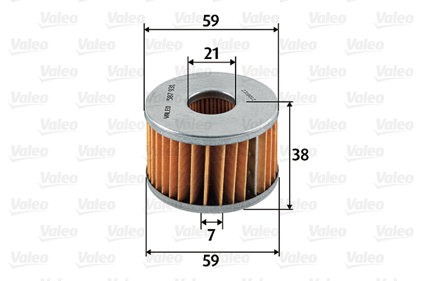 Brandstoffilter Valeo 587931