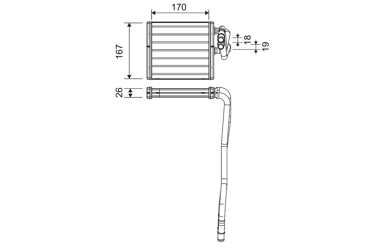 Kachelradiateur Valeo 811510