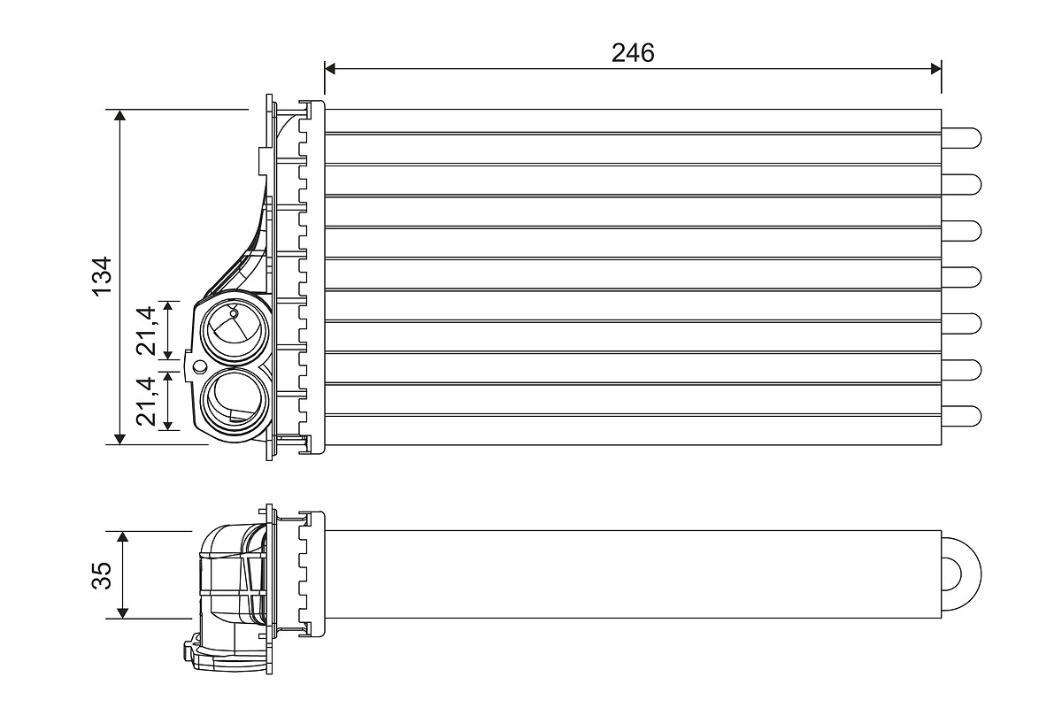 Kachelradiateur Valeo 811567