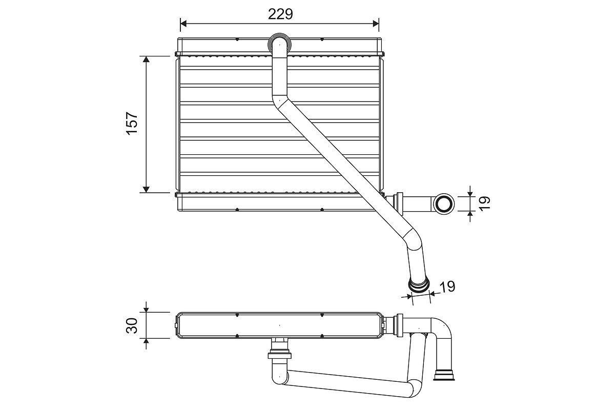 Kachelradiateur Valeo 811580