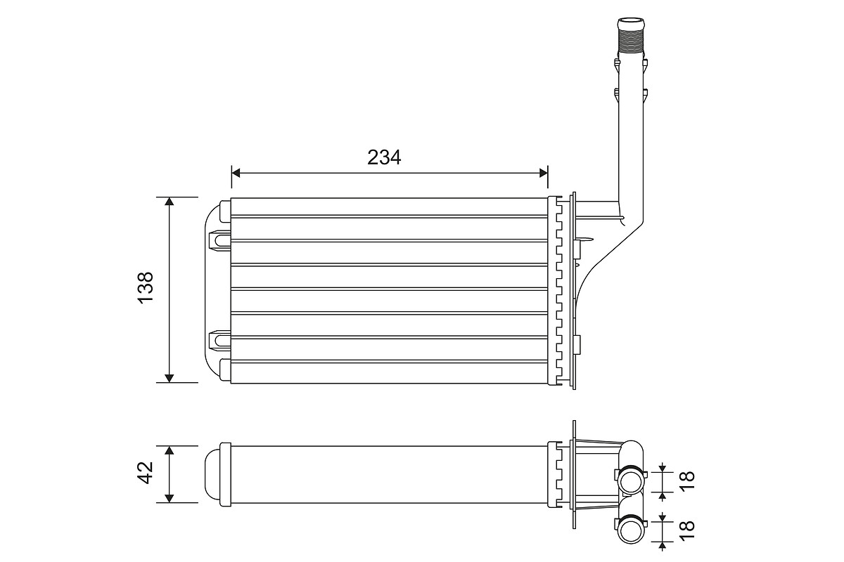 Kachelradiateur Valeo 812016