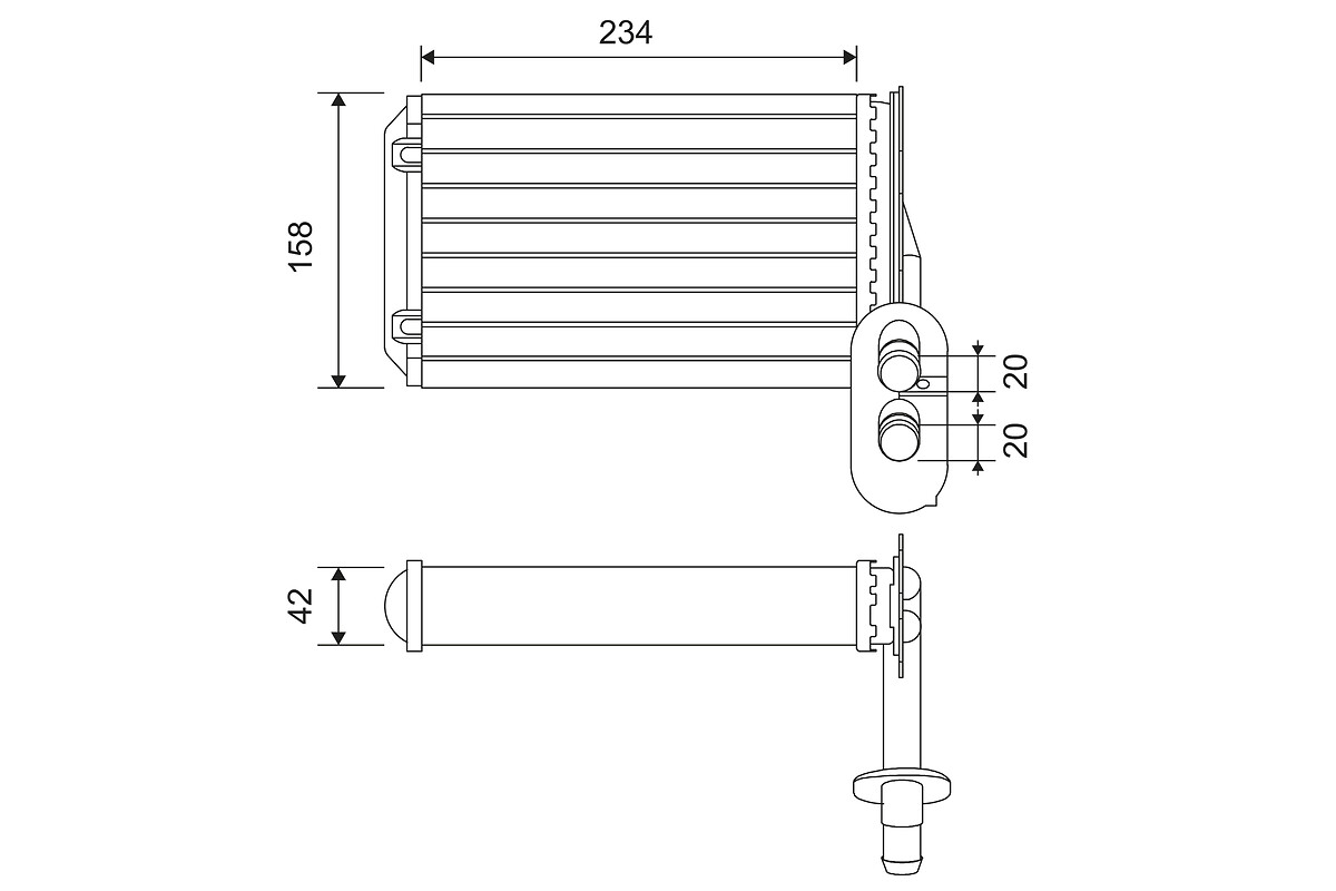 Kachelradiateur Valeo 812031