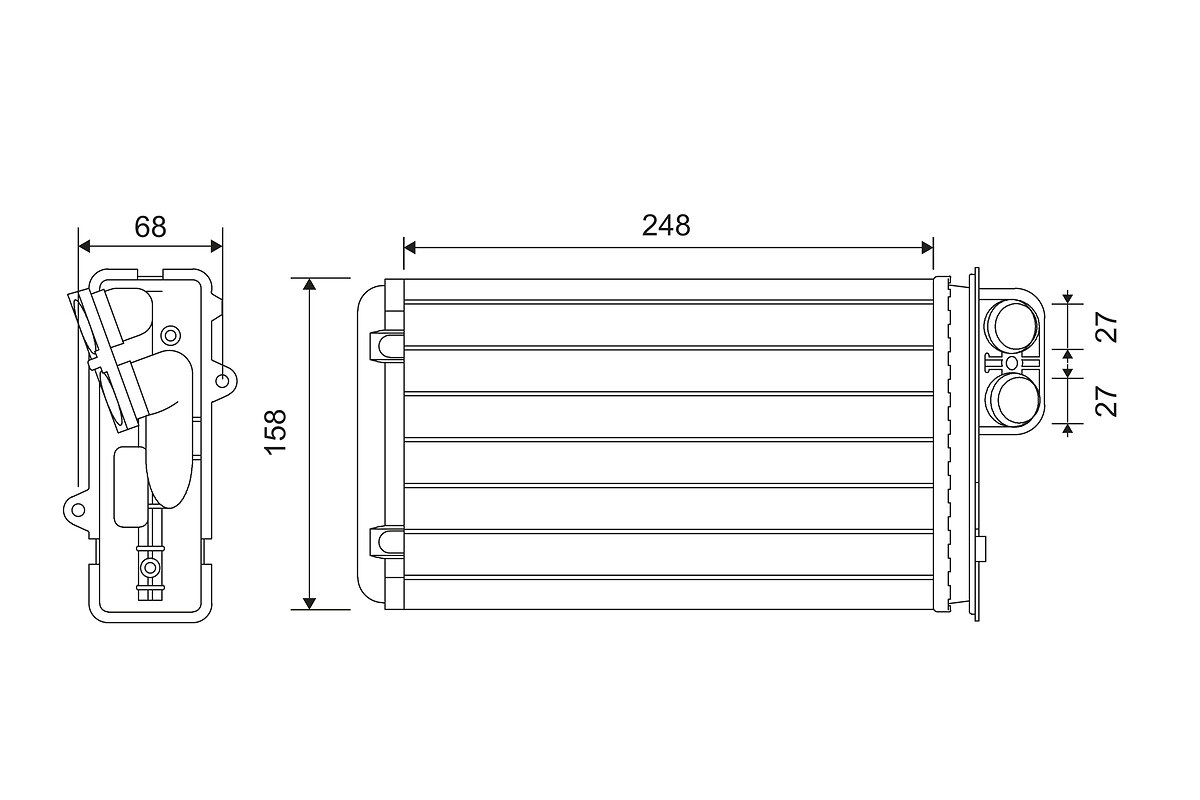 Kachelradiateur Valeo 812161