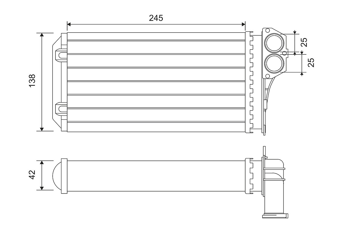 Kachelradiateur Valeo 812221