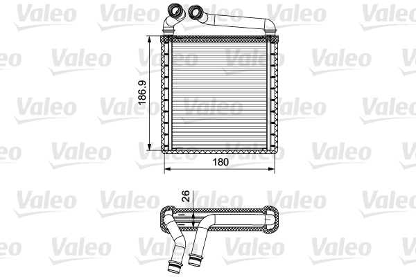 Kachelradiateur Valeo 811500