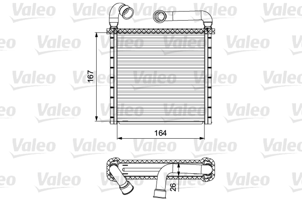 Kachelradiateur Valeo 811506