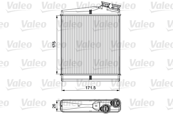 Kachelradiateur Valeo 811512