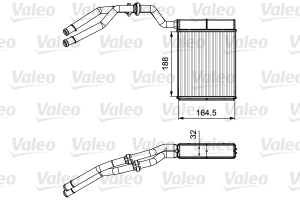 Kachelradiateur Valeo 811515