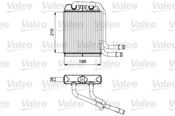 Kachelradiateur Valeo 811524