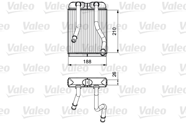 Kachelradiateur Valeo 811532