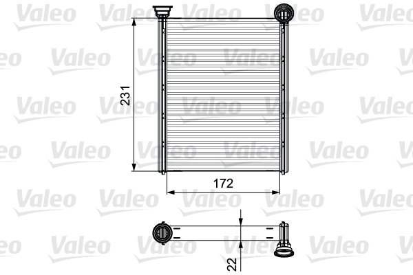 Kachelradiateur Valeo 811534