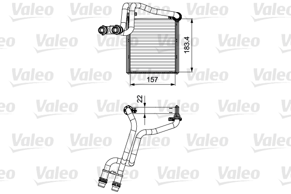 Kachelradiateur Valeo 811536