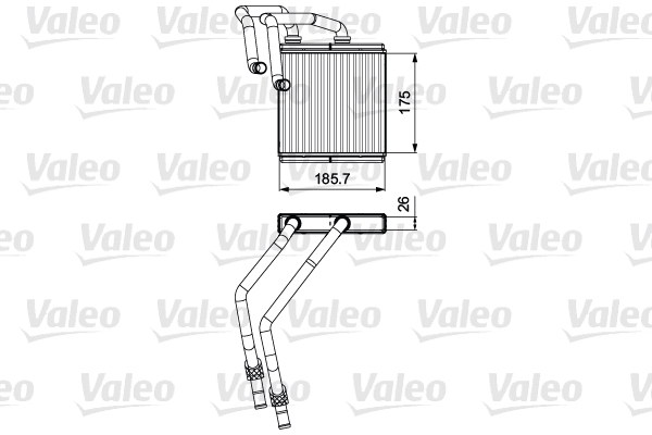 Kachelradiateur Valeo 811544