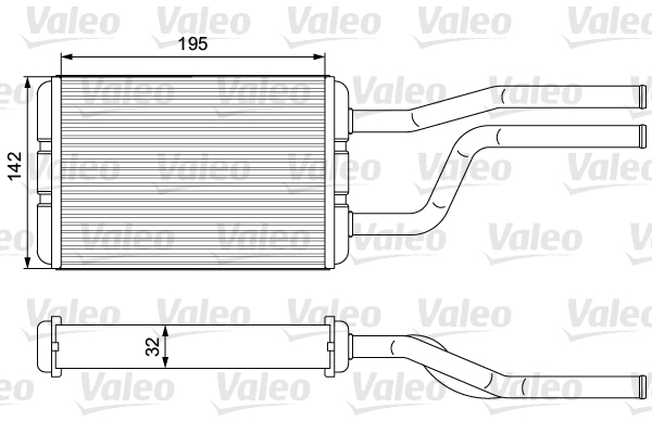 Kachelradiateur Valeo 811545