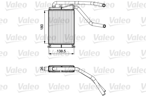 Kachelradiateur Valeo 811546