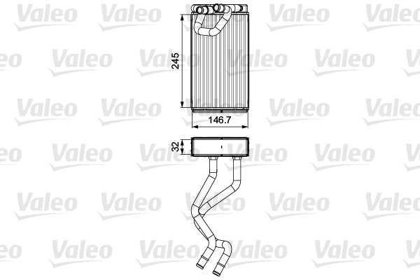 Kachelradiateur Valeo 811547