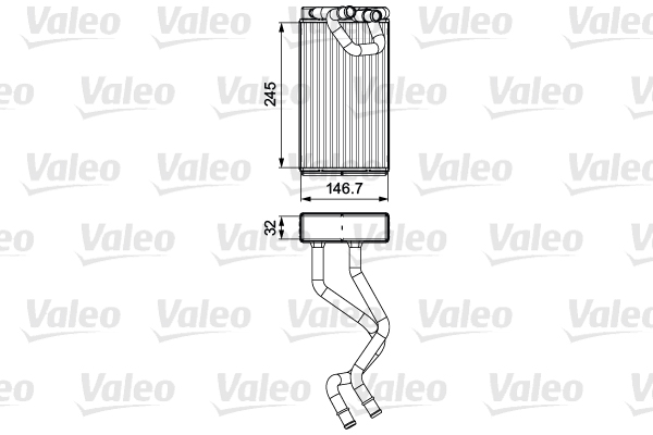 Kachelradiateur Valeo 811549