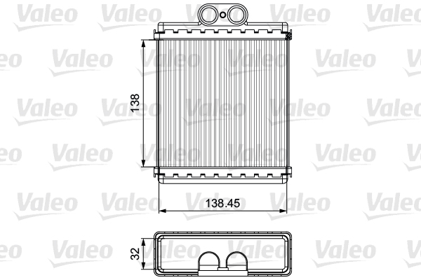 Kachelradiateur Valeo 811550