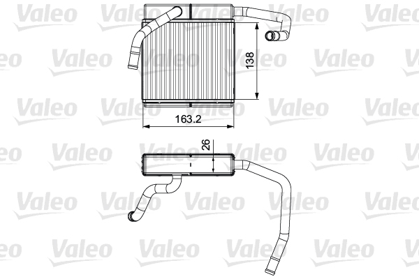 Kachelradiateur Valeo 811552