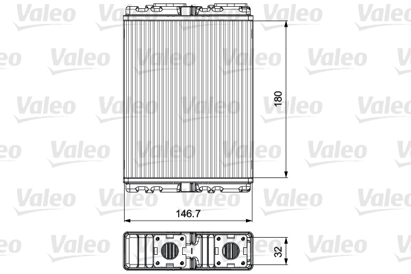 Kachelradiateur Valeo 811557