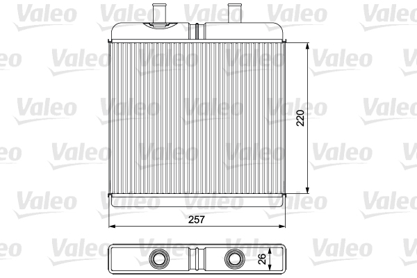 Kachelradiateur Valeo 812340