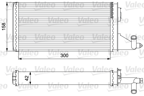 Kachelradiateur Valeo 812342