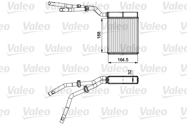 Kachelradiateur Valeo 812359