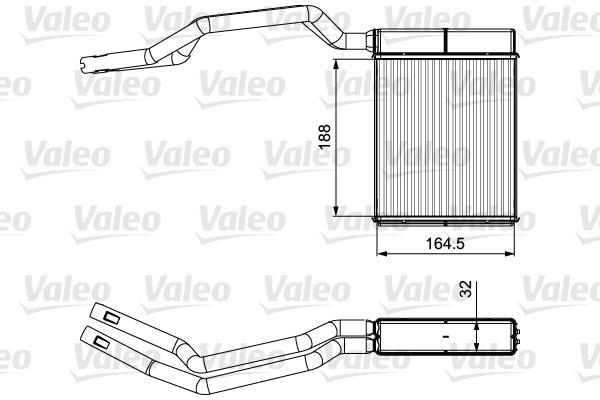 Kachelradiateur Valeo 812367