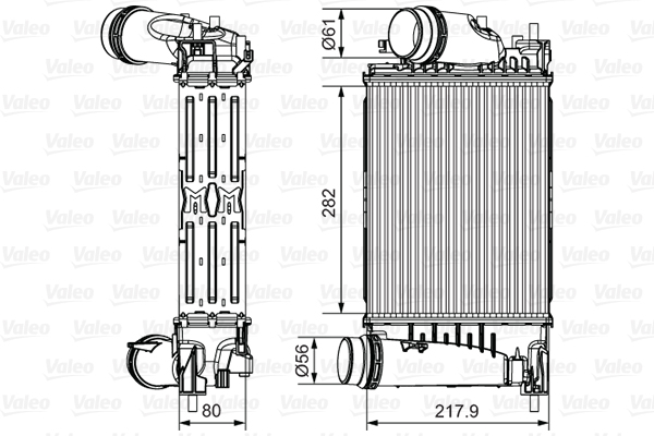 Interkoeler Valeo 817175