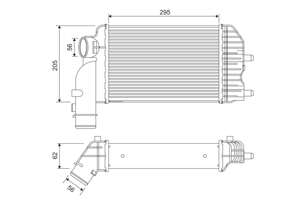 Interkoeler Valeo 817632