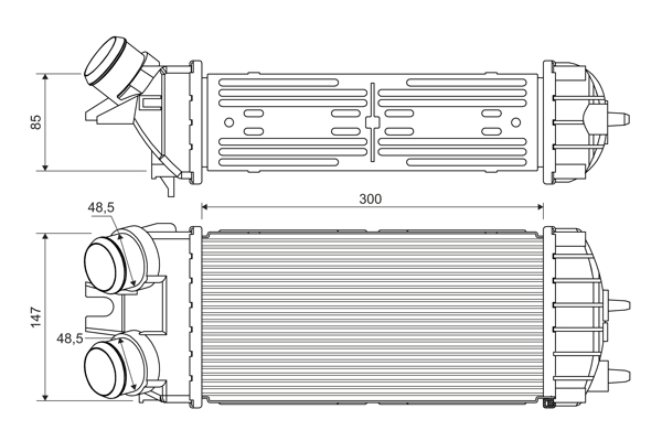 Interkoeler Valeo 817706