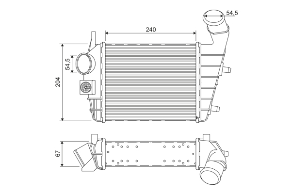 Interkoeler Valeo 817861