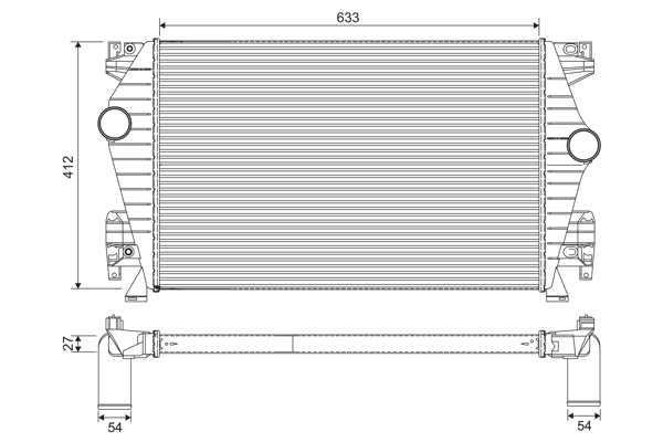 Interkoeler Valeo 817864