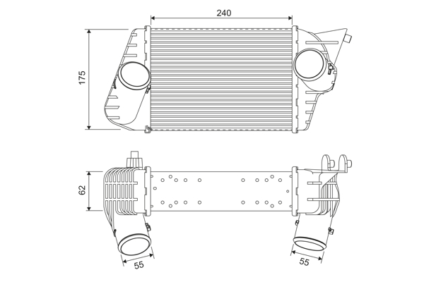 Interkoeler Valeo 817879