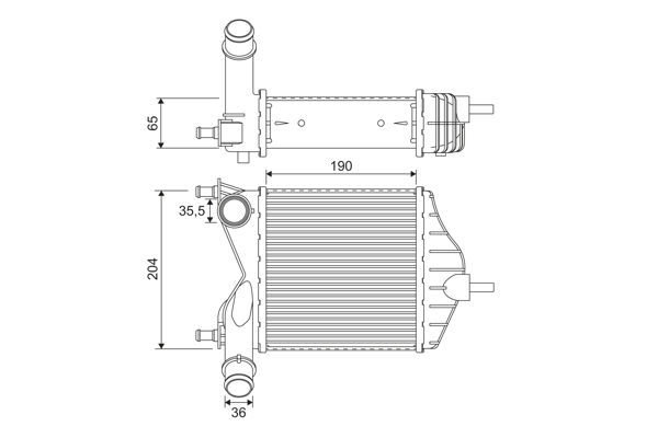 Interkoeler Valeo 817882