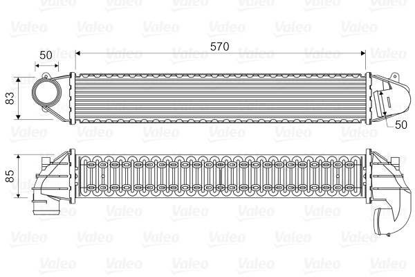 Interkoeler Valeo 817936